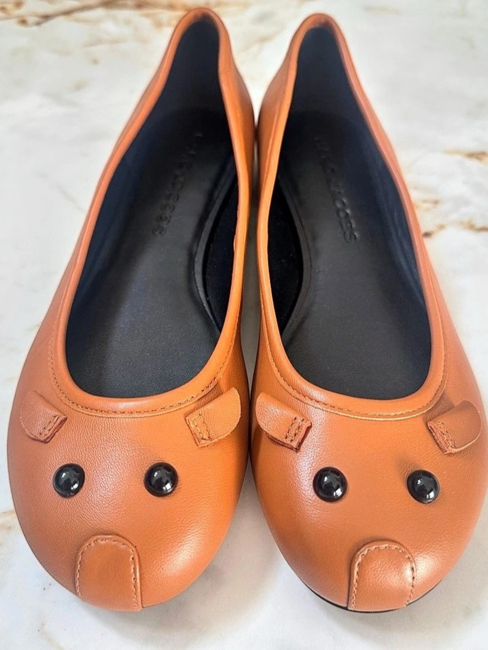 Marc Jacobs Ballet Flats in Brown Size 37